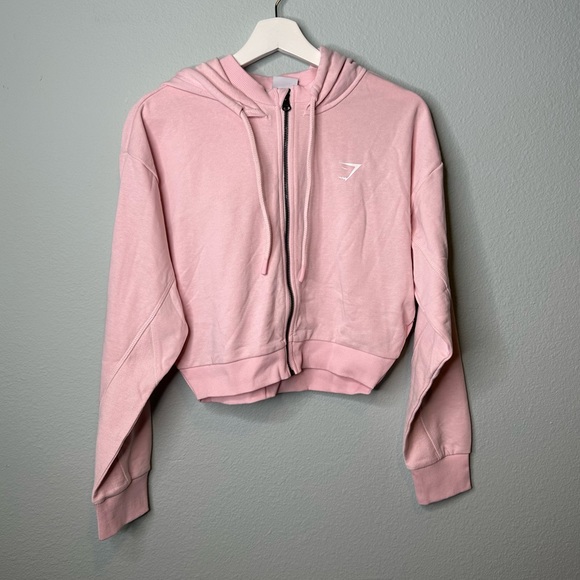 Gymshark Jackets & Coats Gymshark Cropped Jacket In Pink Poshmark